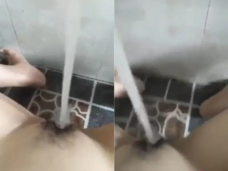 Em người yêu thẩm du cực mạnh với vòi nước